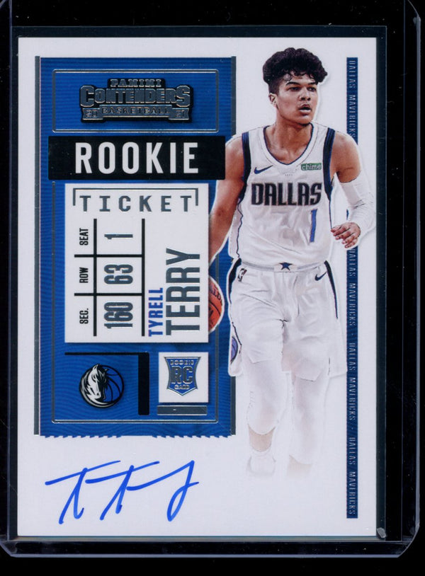Tyrell Terry 2020-21 Panini Contenders Rookie Ticket Auto RC