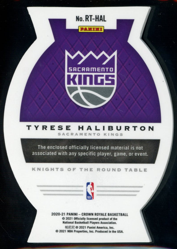 Tyrese Haliburton 2020-21 Panini Crown Royale Knights of the Round Table RC