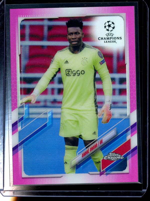 Andre Onana 2021 Topps  Chrome UCL Pink Refractor 146/175