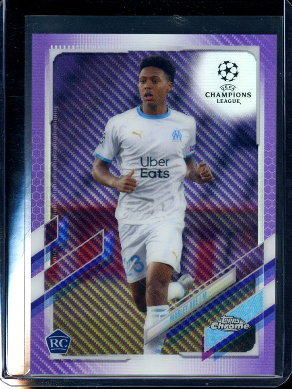 Marley Ake 2021 Topps  Chrome UCL Purple Carbon Refractor RC