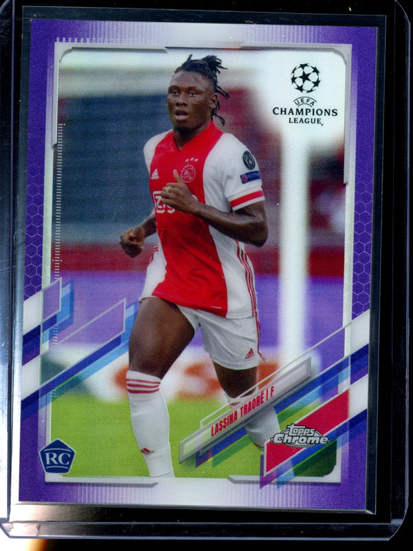 Lassina Traore 2021 Topps  Chrome UCL Purple Refractor RC 075/250