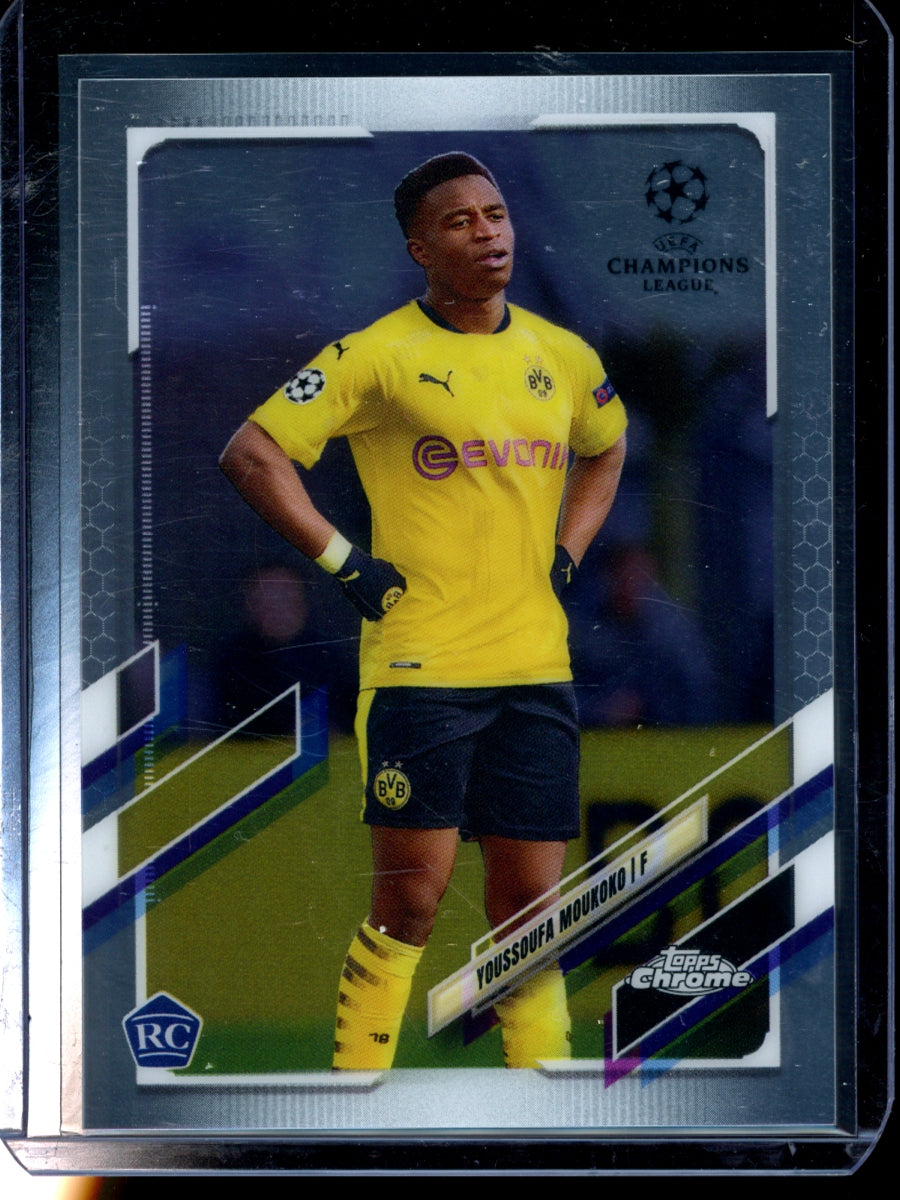 Youssoufa Moukoko 2021 Topps  Chrome UCL RC