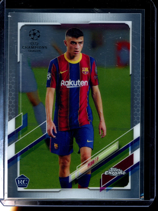 Pedri 2021 Topps  Chrome UCL RC