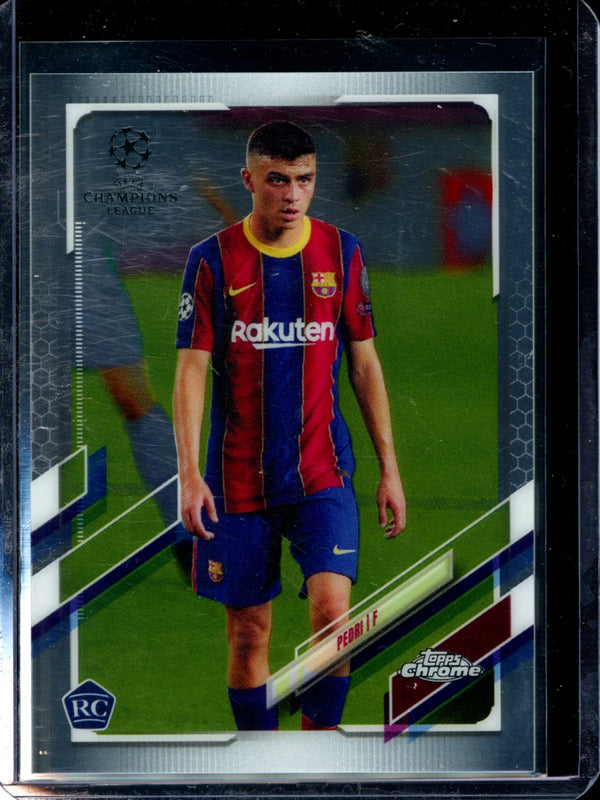 Pedri 2021 Topps  Chrome UCL RC