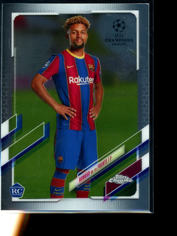 Konrad De La Fuente 2021 Topps  Chrome UCL RC