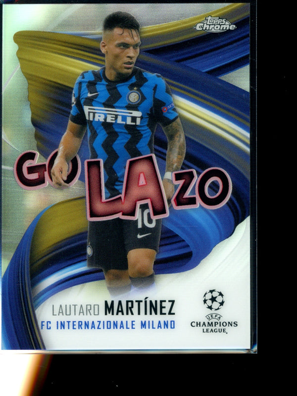 Lautaro Martinez 2021 Topps  Chrome UCL Golazo