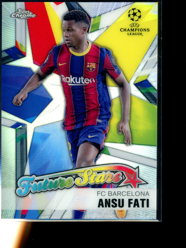 Ansu Fati 2021 Topps  Chrome UCL Future Stars