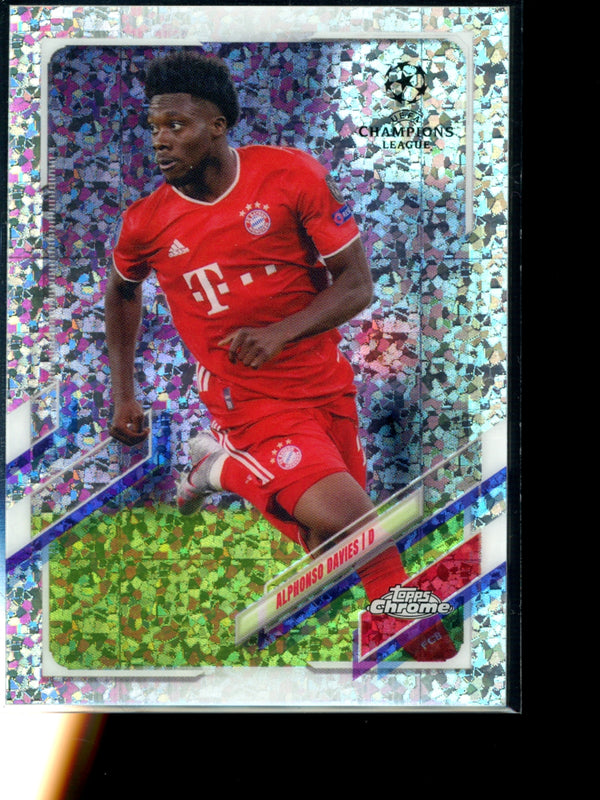 Alphonso Davies 2021 Topps  Chrome UCL Speckle Refractor