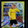 Erling Haaland 2021 Topps  Chrome UCL Yellow Speckle Refractor 259/299
