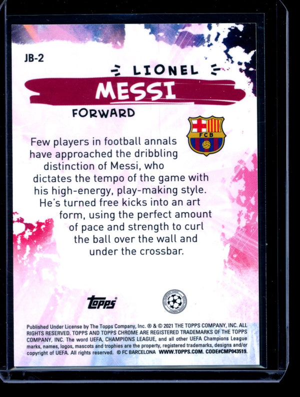 Lionel Messi 2021 Topps  Chrome UCL Joga Bonito