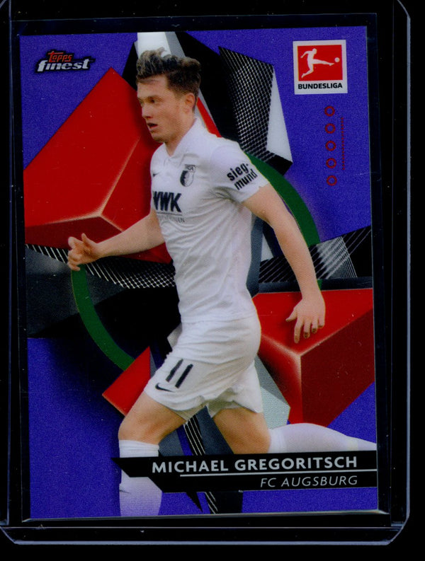 Michael Gregoritsch 2021 Topps  Finest Purple Refractor 199/250