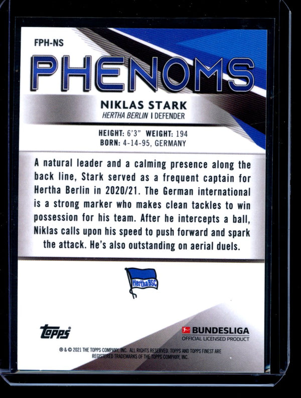 Niklas Stark 2021 Topps  Finest Phenoms