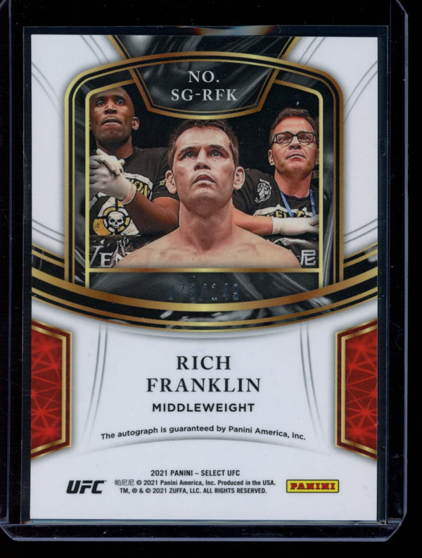 Rich Franklin 2021 Panini Select UFC Auto 073/149