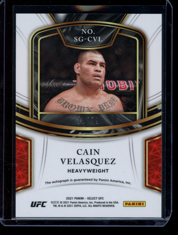 Cain Velasquez 2021 Panini Select UFC Auto 31/99