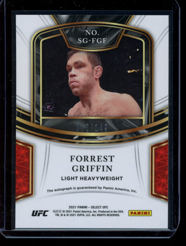 Forrest Griffin 2021 Panini Select UFC Auto 075/149