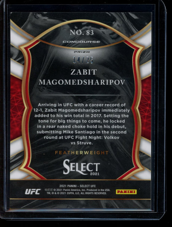 Zabit Magomedsharipov 2021 Panini Select UFC Concourse Tie-Dye 14/25