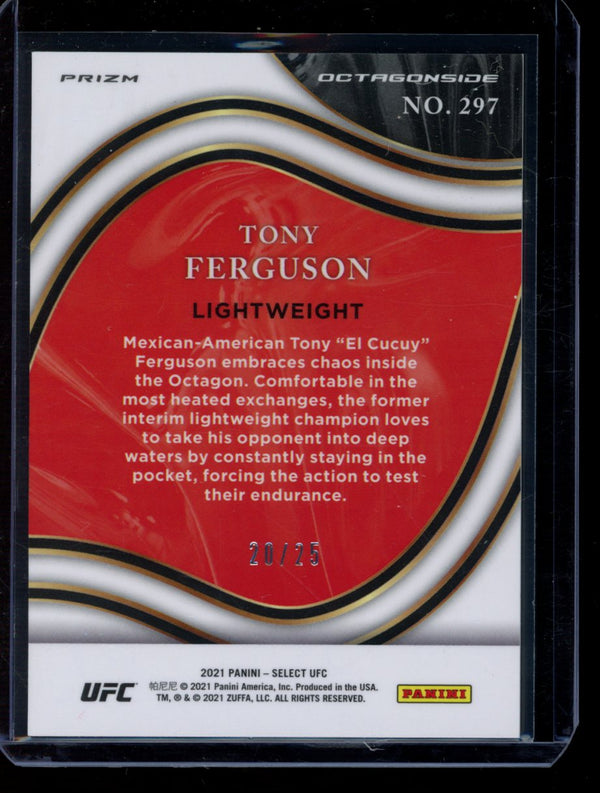 Tony Ferguson 2021 Panini Select UFC Octagonside Tie-Dye 20/25