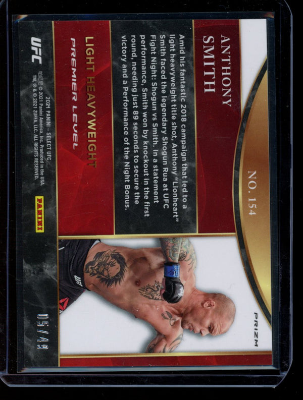 Anthony Smith 2021 Panini Select UFC Premier Level Blue 05/49