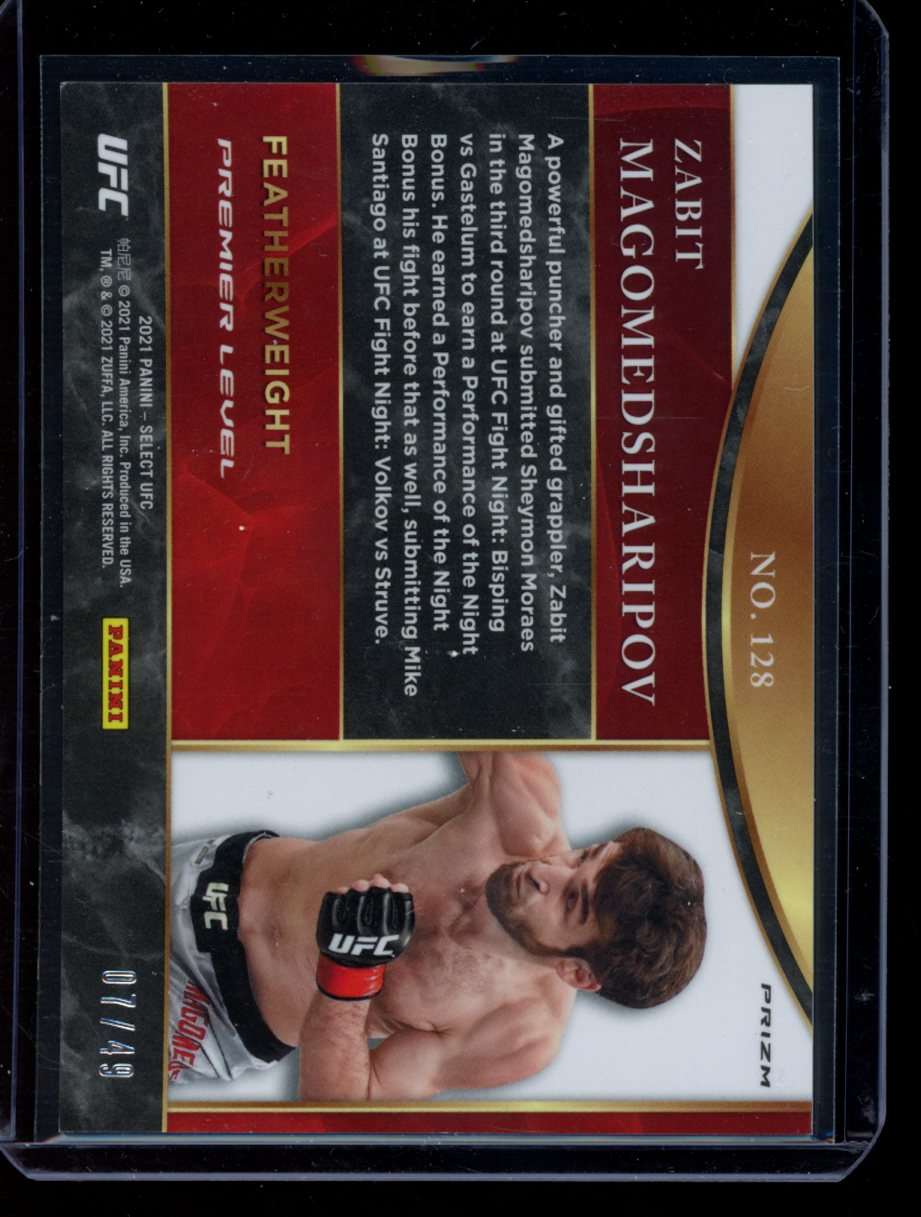 Zabit Magomedsharipov 2021 Panini Select UFC Premier Level Blue 07/49