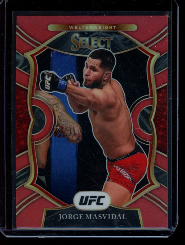 Jorge Masvidal 2021 Panini Select UFC Concourse Red 12/99