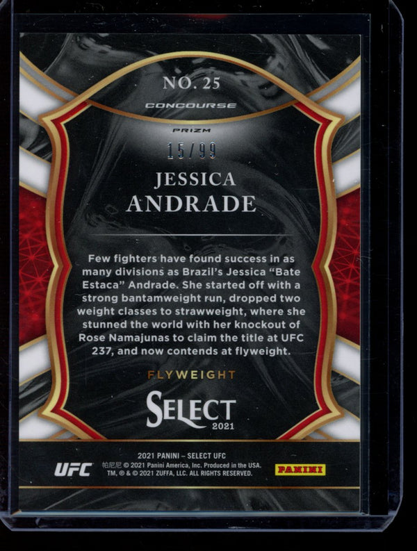 Jessica Andrade 2021 Panini Select UFC Concourse Red 15/99