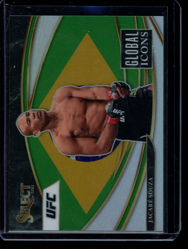 Jacare Souza 2021 Panini Select UFC Global Icons Silver