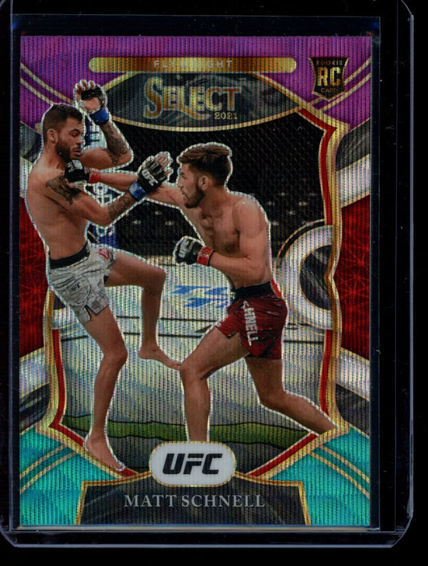 Matt Schnell 2021 Panini Select UFC Concourse Tri-Color RC