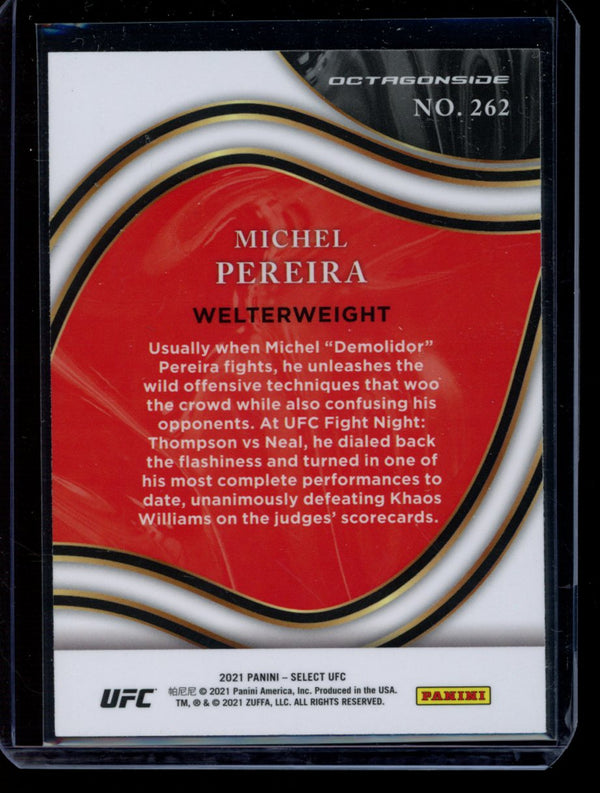 Michel Pereira 2021 Panini Select UFC Octagonside RC