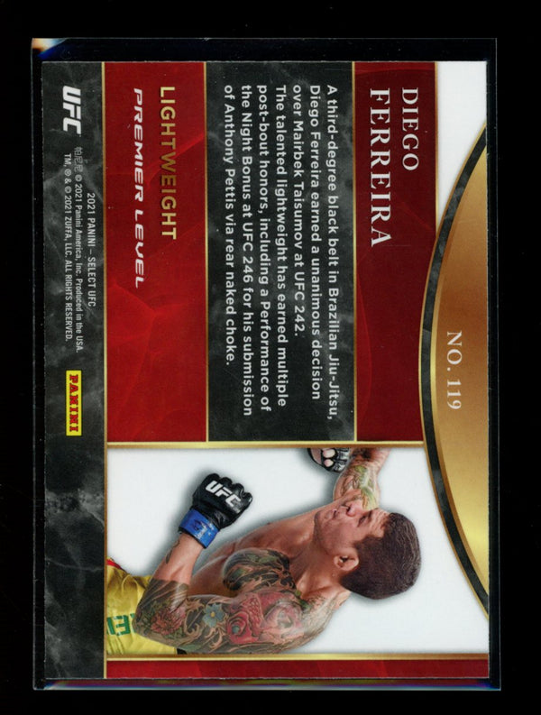 Diego Ferreira 2021 Panini Select UFC Premier Level RC