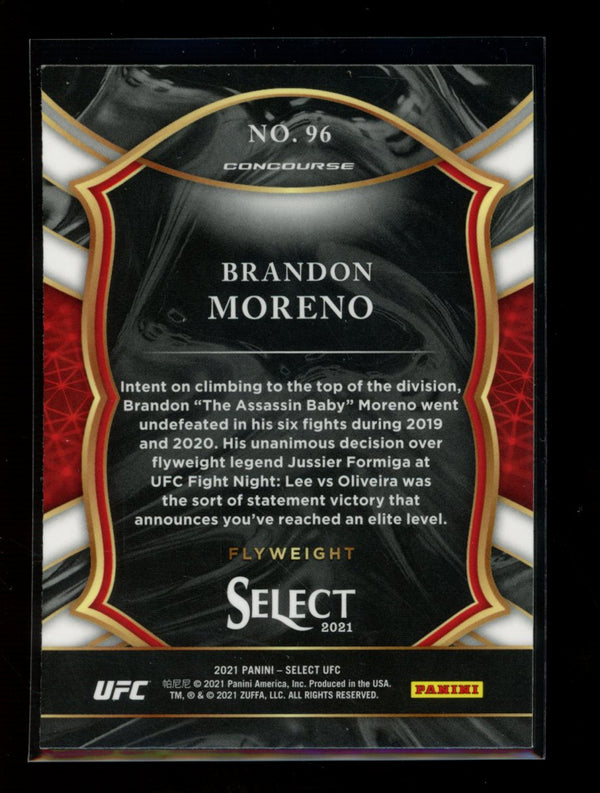 Brandon Moreno 2021 Panini Select UFC Concourse RC