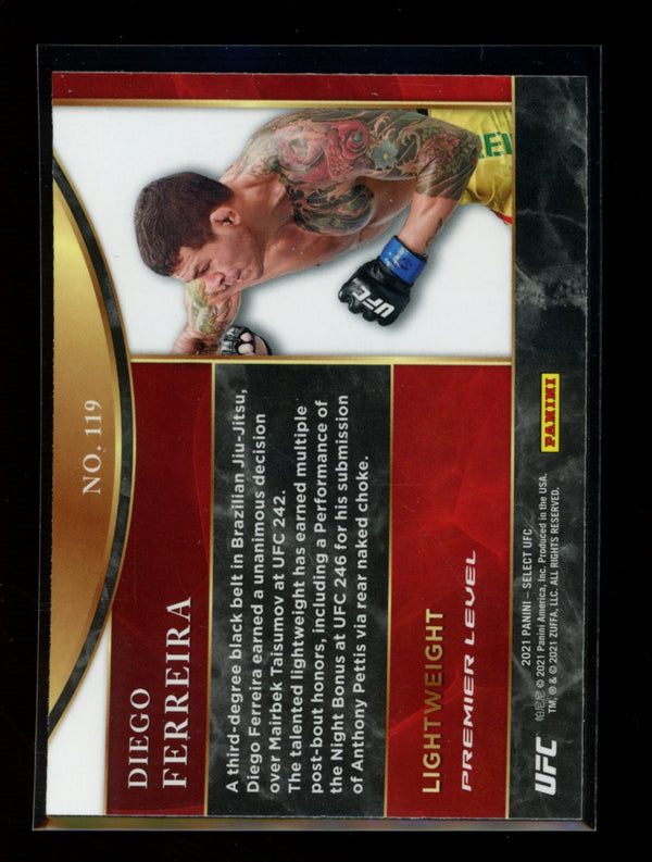 Diego Ferreira 2021 Panini Select UFC Premier Level RC