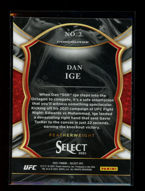 Dan Ige 2021 Panini Select UFC Concourse RC