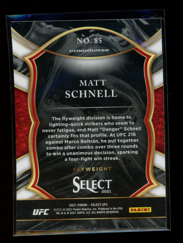 Matt Schnell 2021 Panini Select UFC Concourse RC