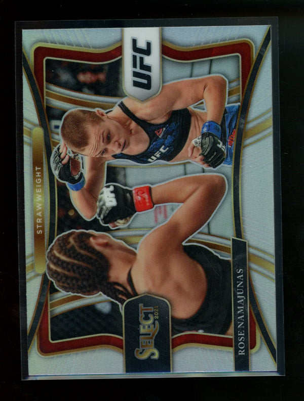 Rose Namajunas 2021 Panini Select UFC Premier Level Silver