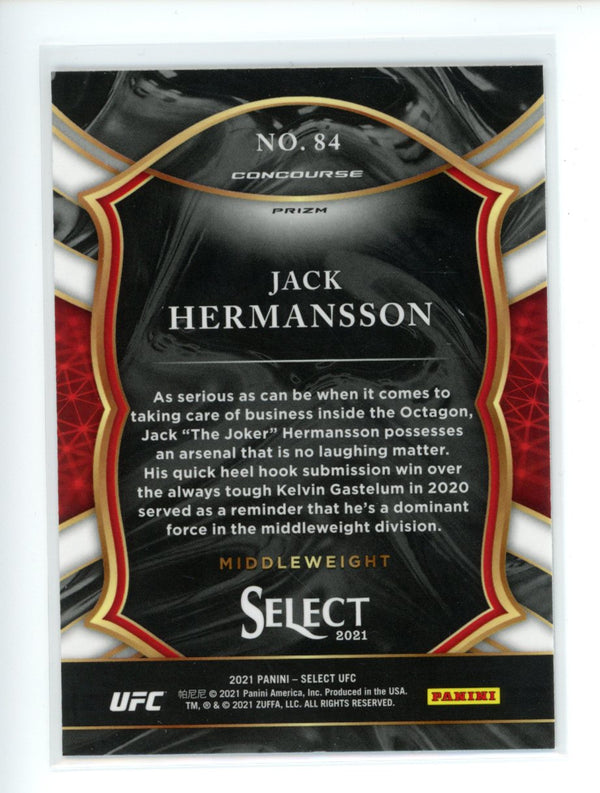 Jack Hermansson 2021 Panini Select UFC Concourse Silver