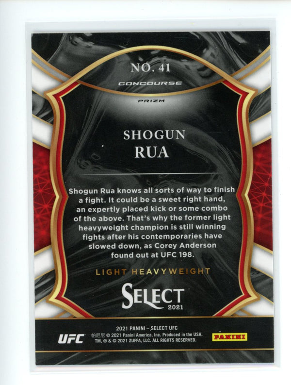 Shogun Rua 2021 Panini Select UFC Concourse Silver