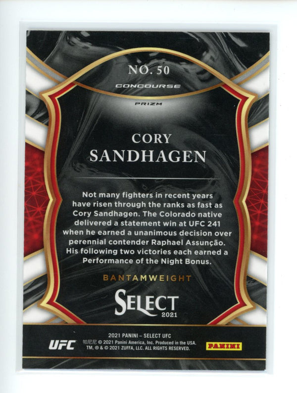 Corey Sandhagen 2021 Panini Select UFC Concourse Silver