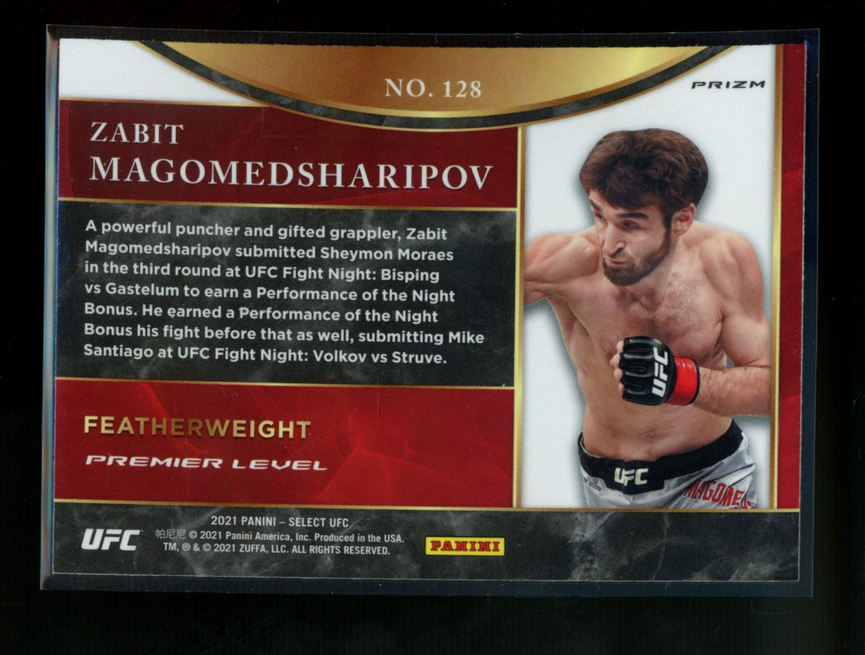 Zabit Magomedsharipov 2021 Panini Select UFC Premier Level Tri Color