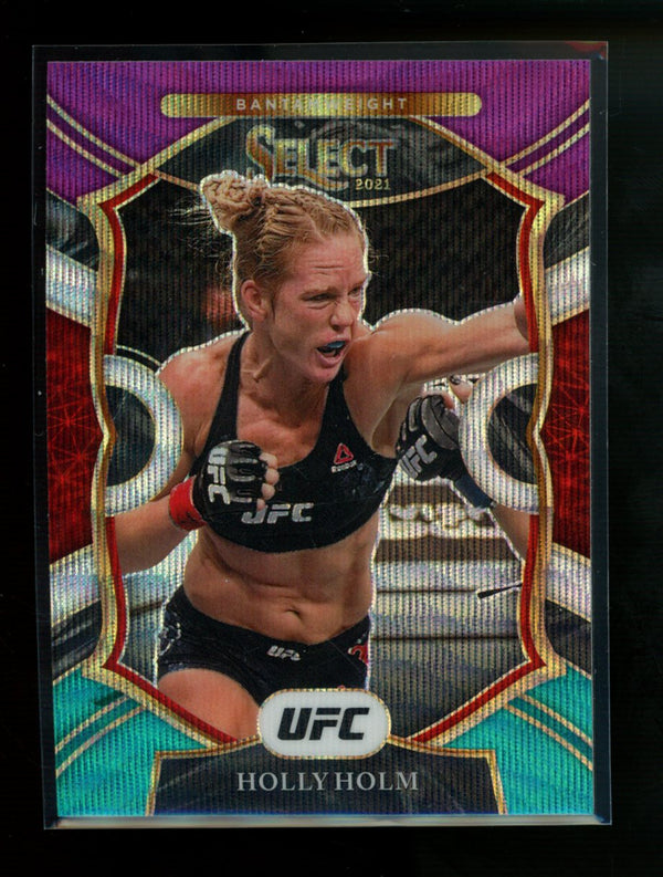 Holly Holm 2021 Panini Select UFC Concourse Tri-Color