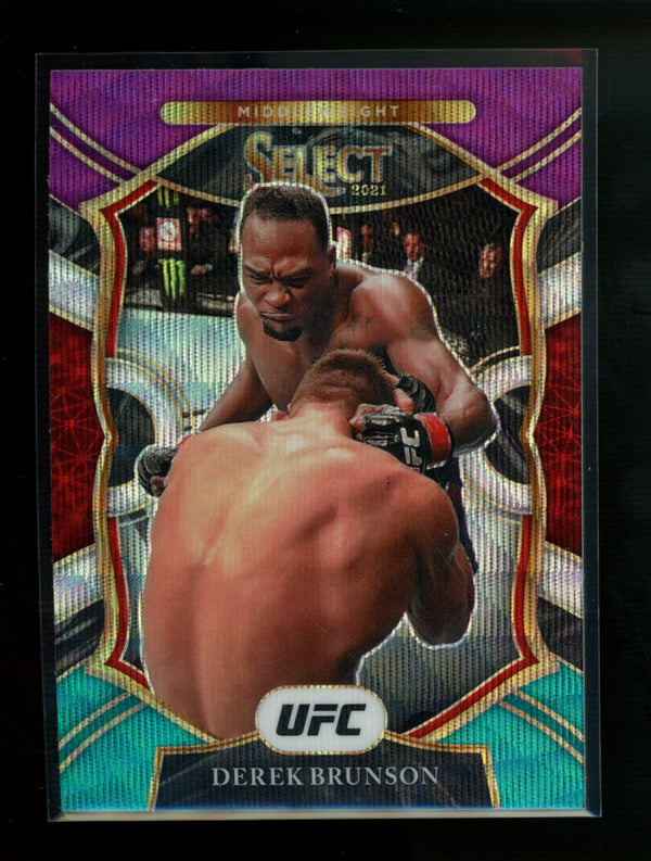 Derek Brunson 2021 Panini Select UFC Concourse Tri-Color