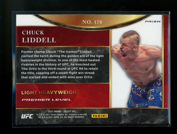 Chuck Liddell 2021 Panini Select UFC Premier Level Tri Color