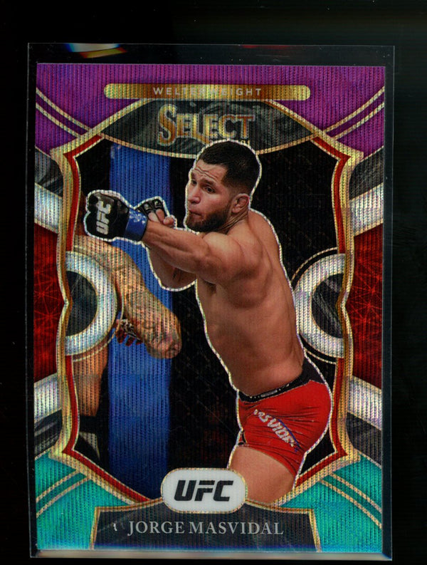 Jorge Masvidal 2021 Panini Select UFC Concourse Tri-Color