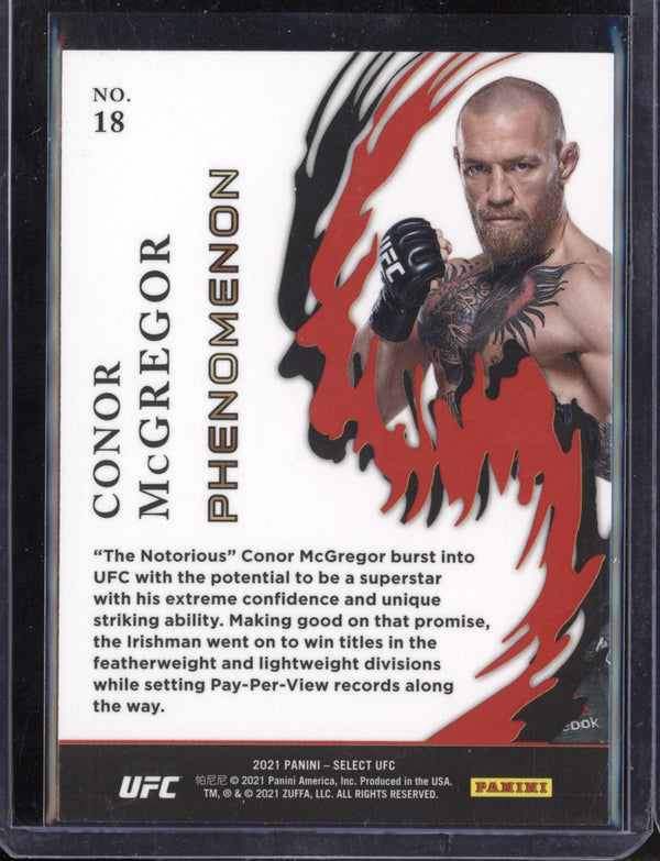 Connor McGregor 2021 Panini Select UFC Phenomenon