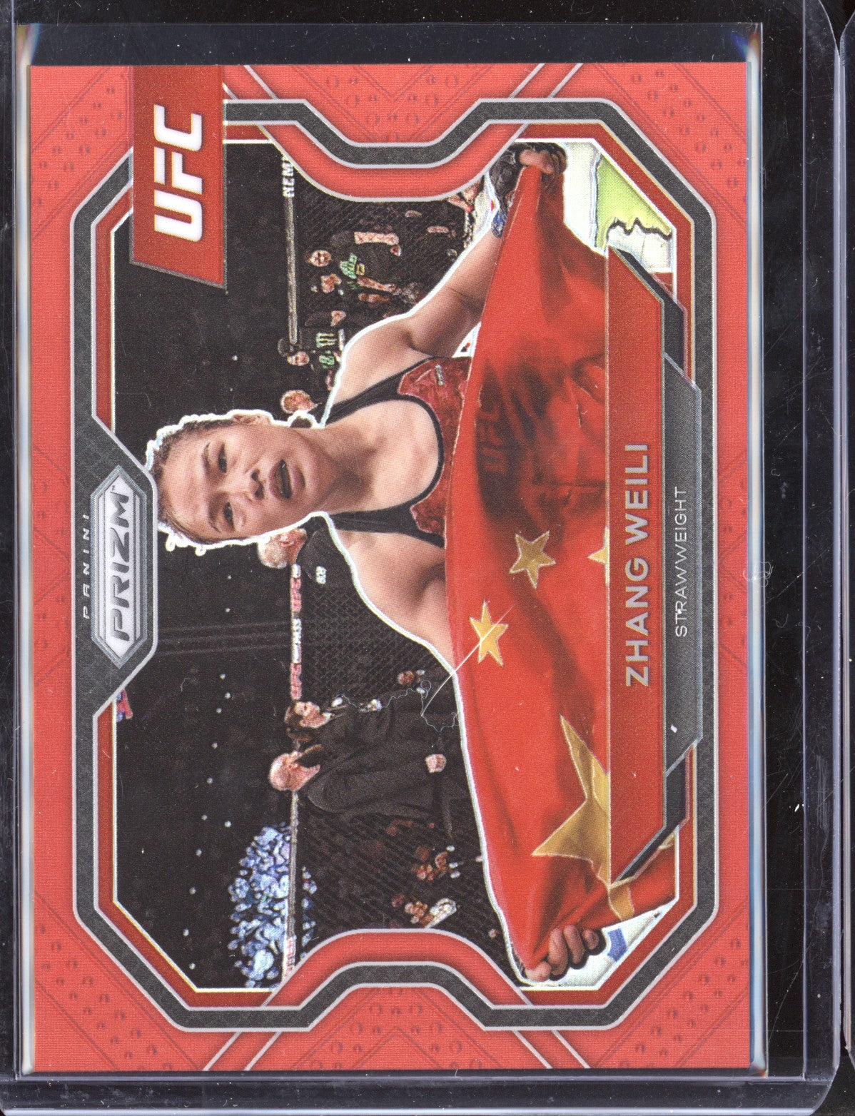 Zhang Weili 2021 Panini Prizm UFC Red Prizm 044/275