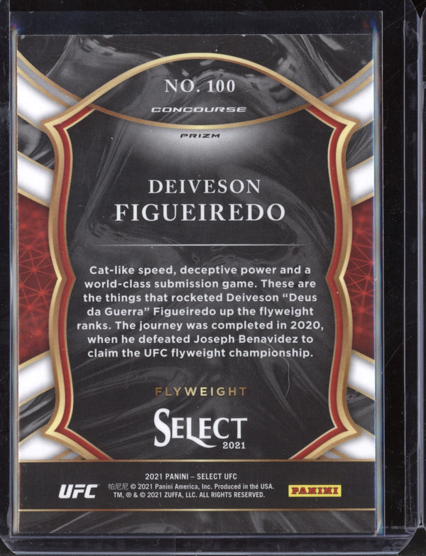 Deiveson Figueiredo 2021 Panini Select UFC Concourse Silver Prizm