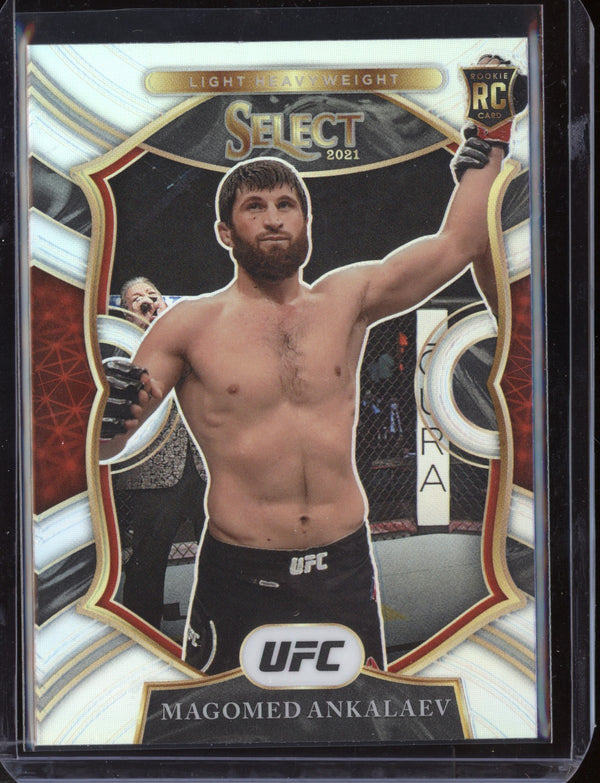 Magomed Ankalaev 2021 Panini Select UFC Concourse Silver Prizm RC