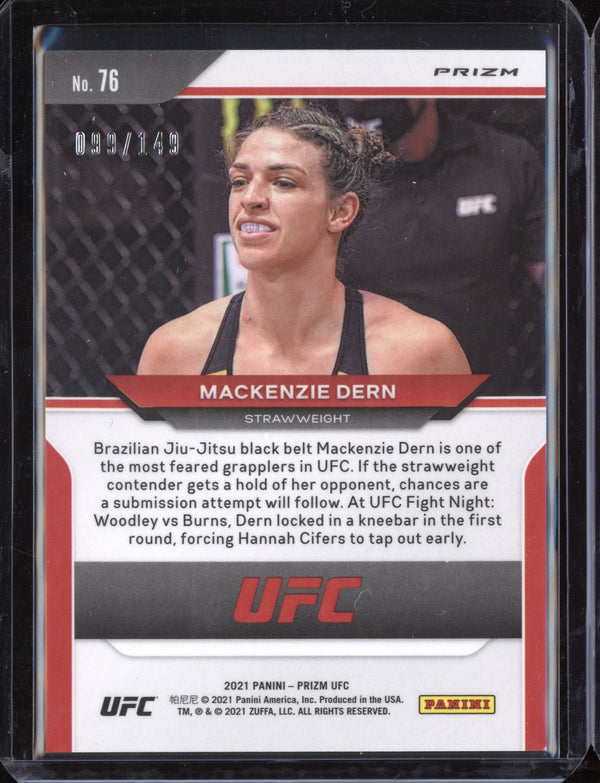 Mackenzie Dern 2021 Panini Prizm UFC Purple Prizm 99/149