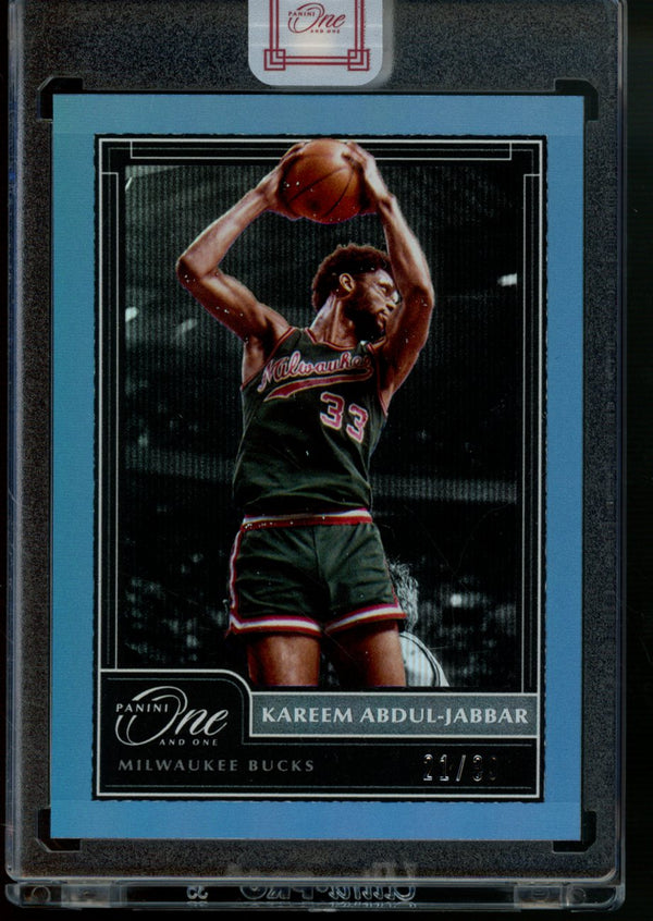 Kareem Adbdul-Jabbar 2020-21 Panini One and One Blue 21/30