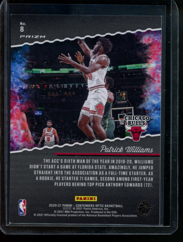 Patrick Williams 2020-21 Panini Contenders Optic Hoop Dreams Red Ice RC