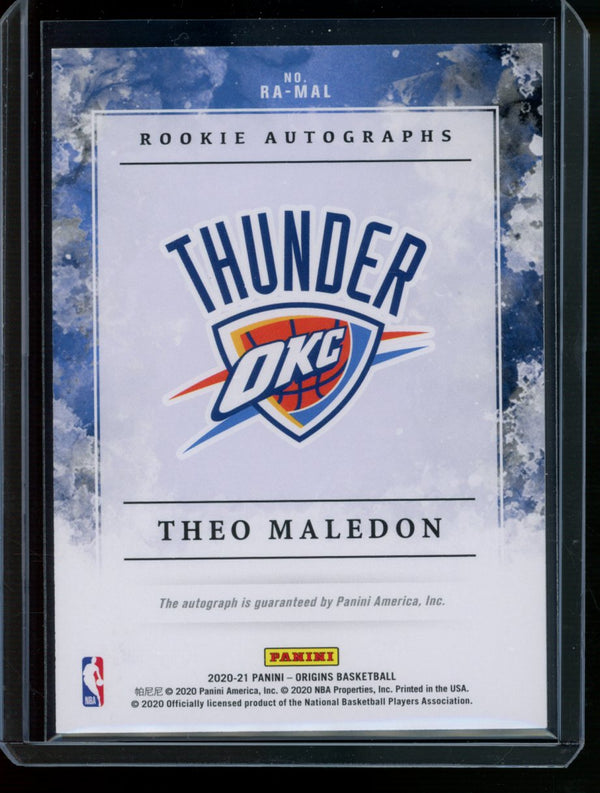 Theo Maledon  2020-21 Panini Origins Auto RC